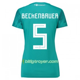 Billige Fotballdrakter Tyskland Beckenbauer 5 Dame VM 2018 Bortedraktsett